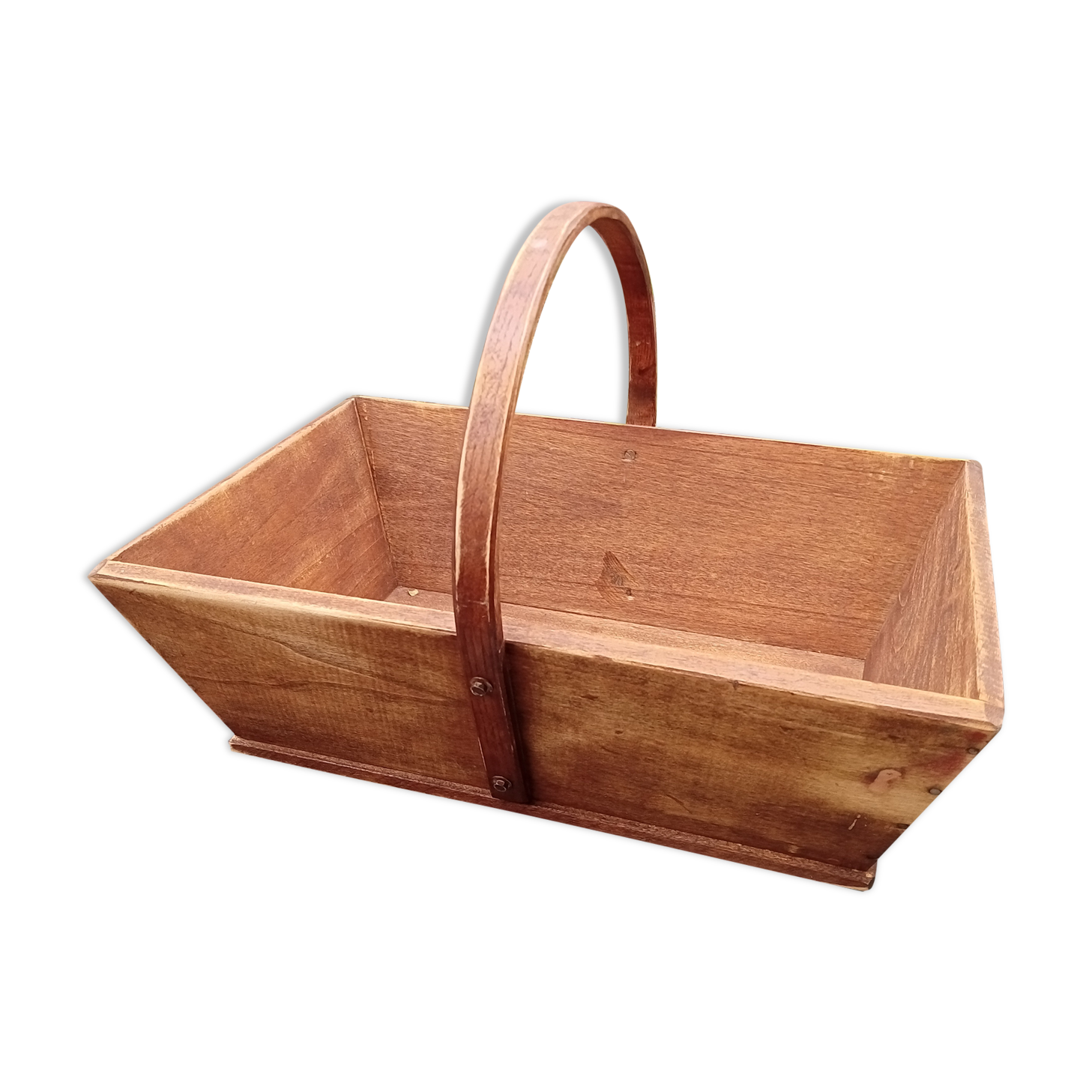 Wooden harvest basket