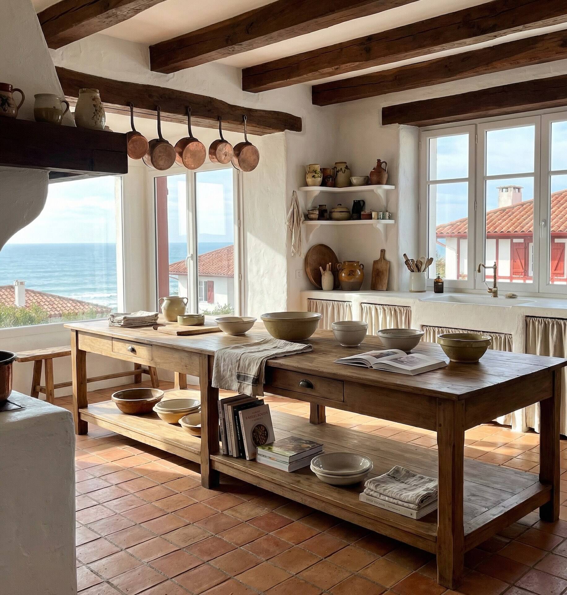 XXL draper's table from the 1950s