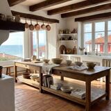 XXL draper's table from the 1950s