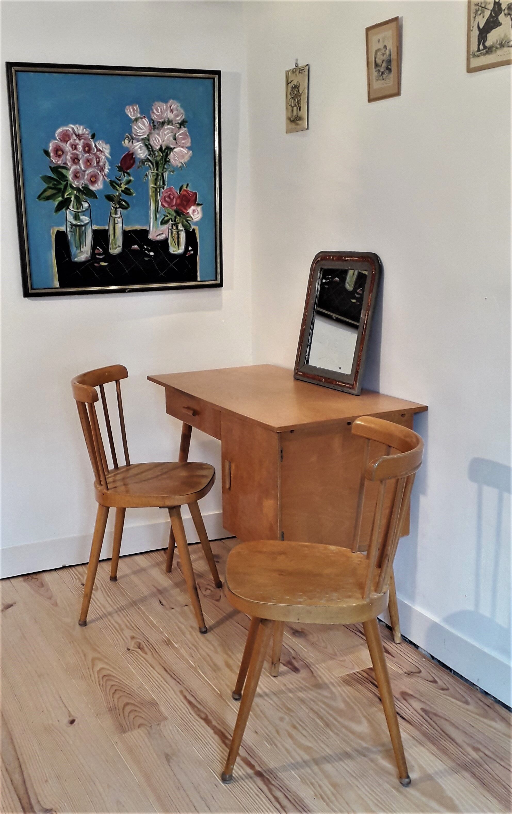 Pair of Baumann vintage chairs