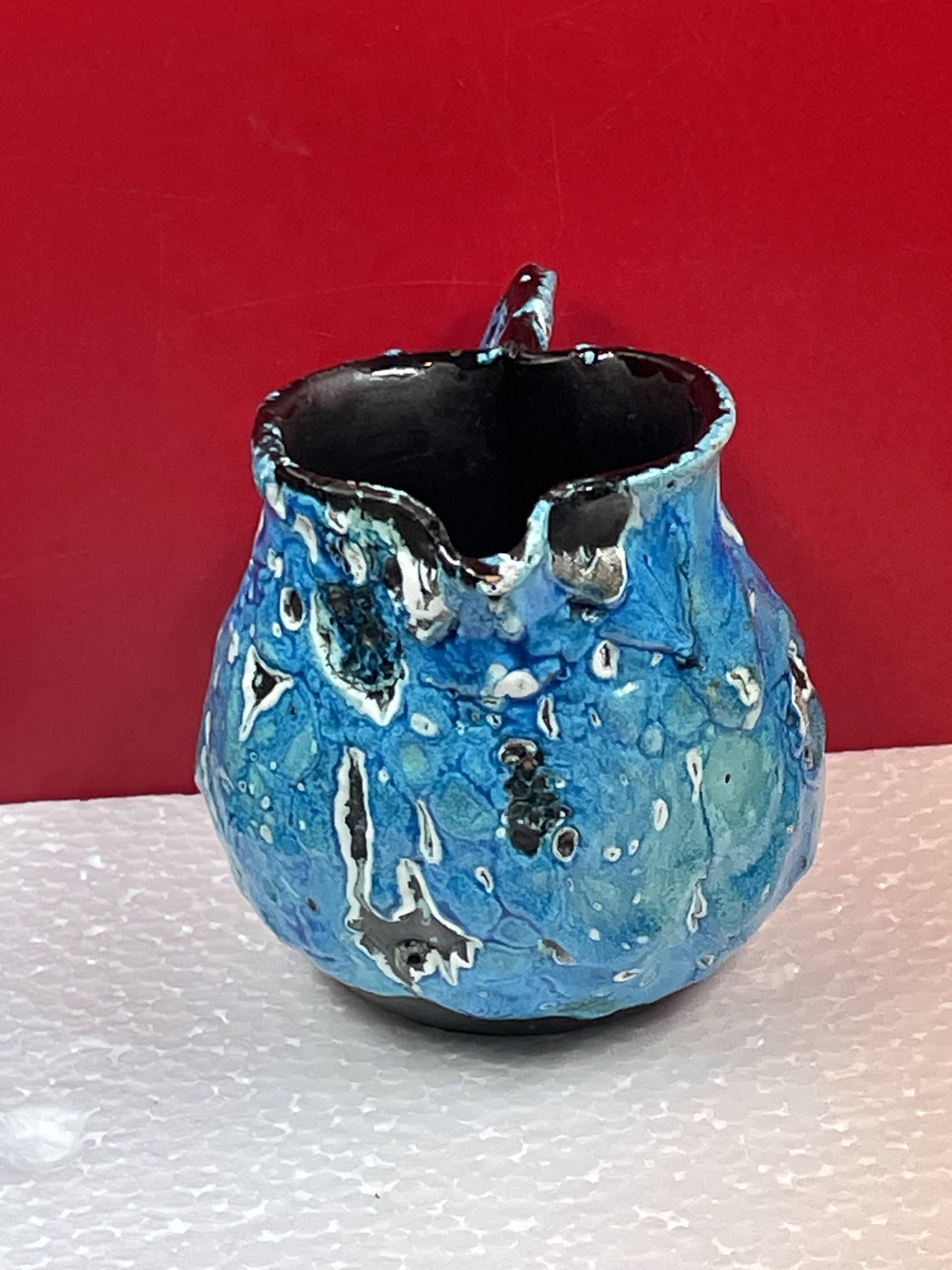 Vintage ceramic, Milk jug, glacier enamels, Cyclops