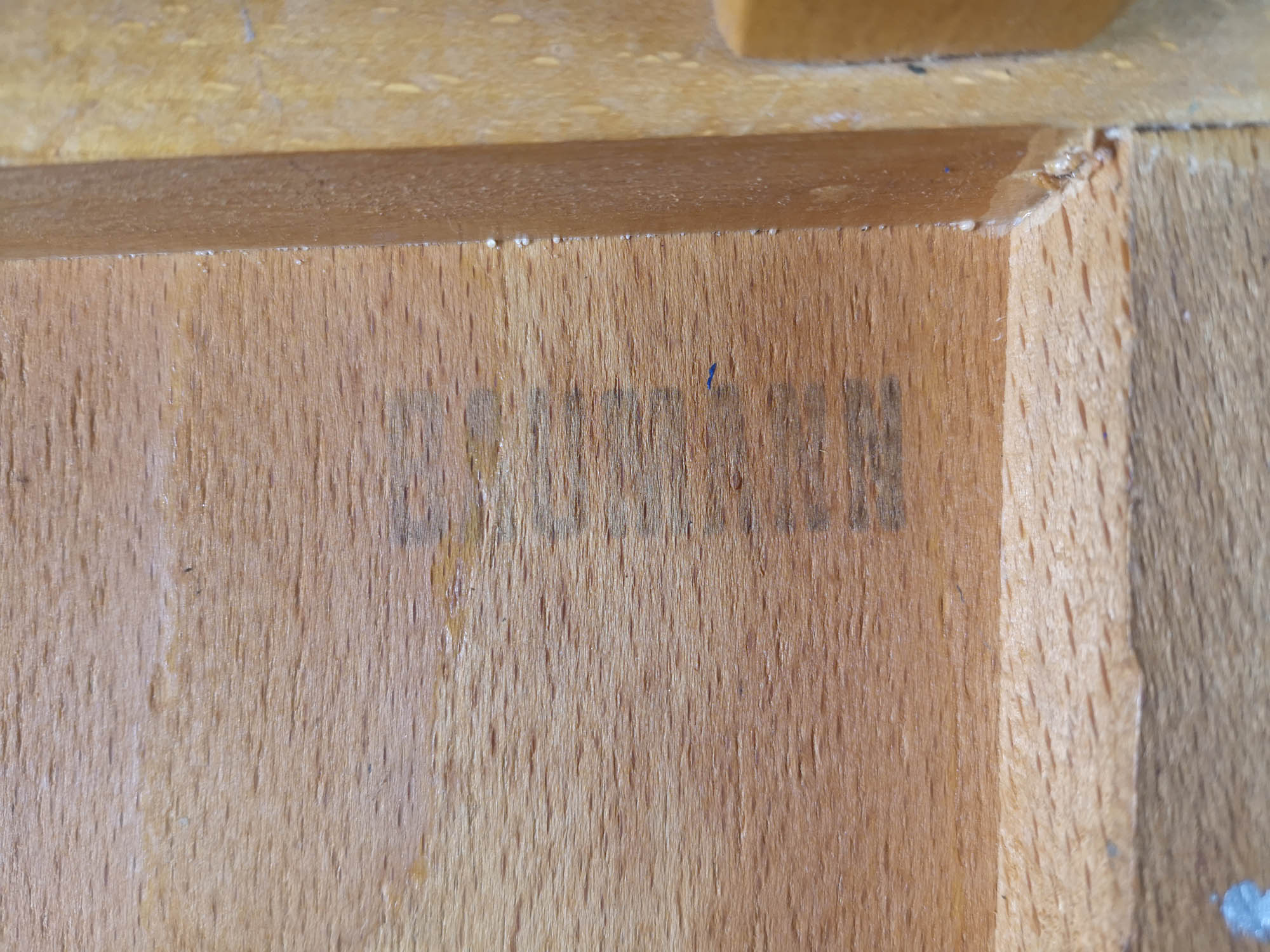 Baumann - Children's bistro chair . Light wood, vintage French