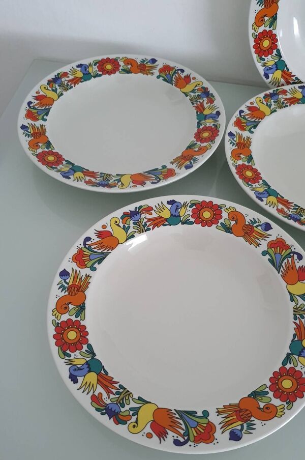 Lot de 6 assiettes creuses Villeroy et Boch- modèle Acapulco