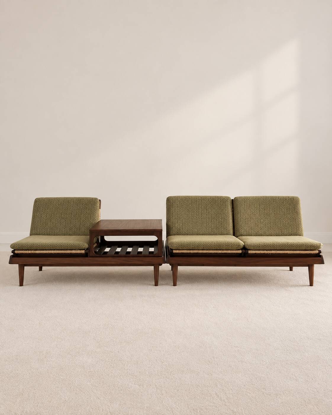 2 canapés modulables de Hans Olsen pour Bramin, Danemark, années 50