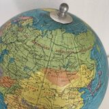 Large vintage 1985 terrestrial globe Taride wood - 38 cm