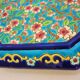 Glazed ceramic trivet, Longwy enamels, art deco
