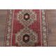 Vintage Turkish Oushak Handmade Wool Cotton Red Runner Rug   101x281