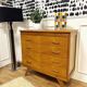 Vintage chest of drawers compass feet