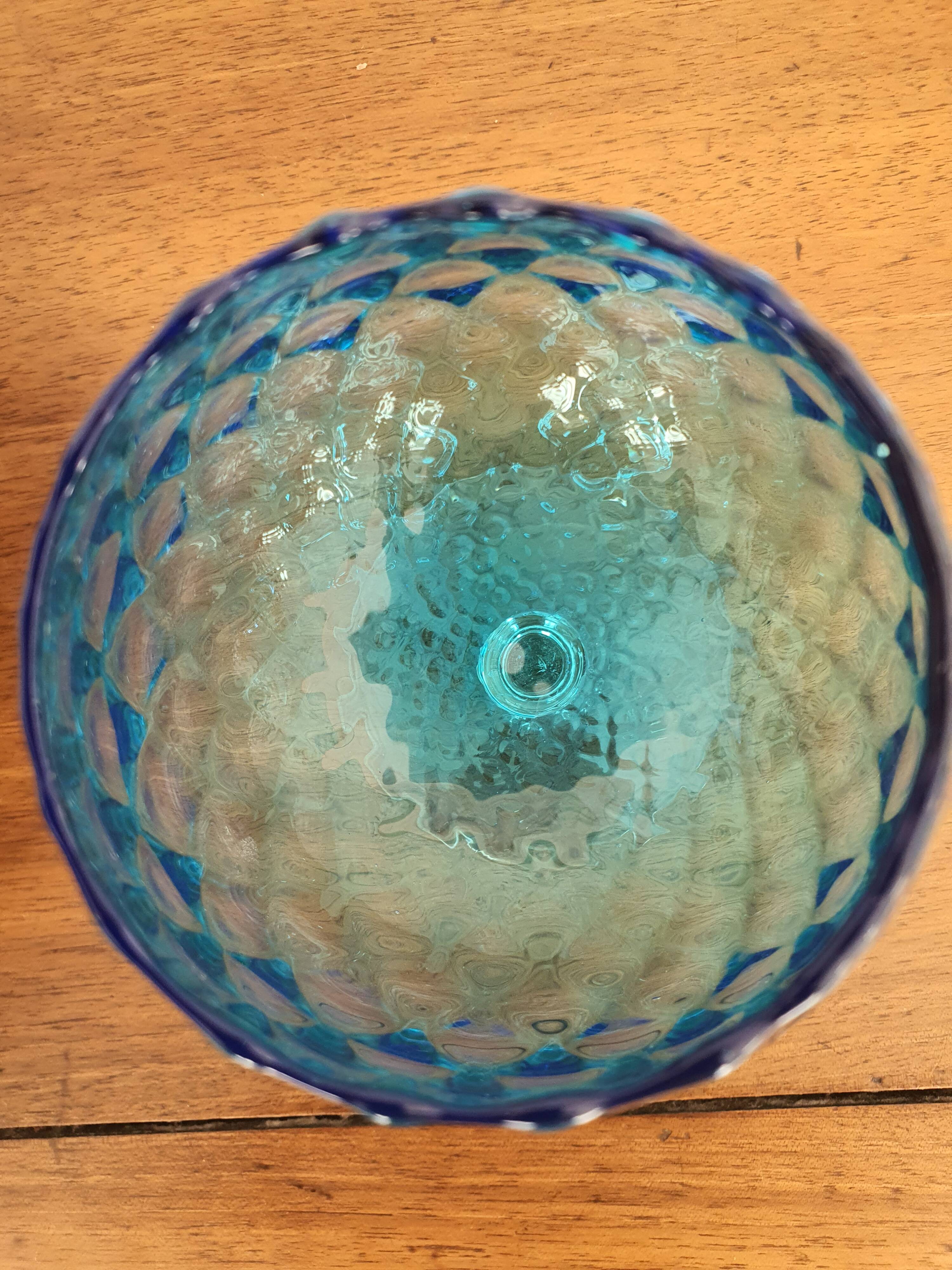 Blue balloon vase