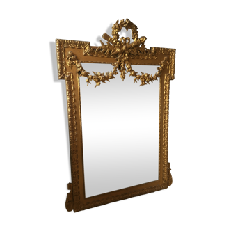 Classic mirror with gilding 115x79cm
