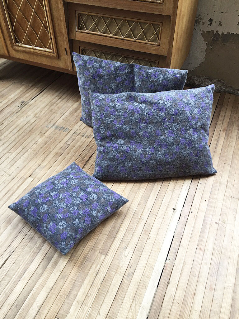 Antique fabric cushions