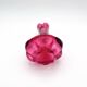 Set of 2 Organic Art Vases Josef Hospodka - Sommerso Fuchsia