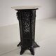 Orientalist Cast Iron side table with Marble Top, late 19th Century