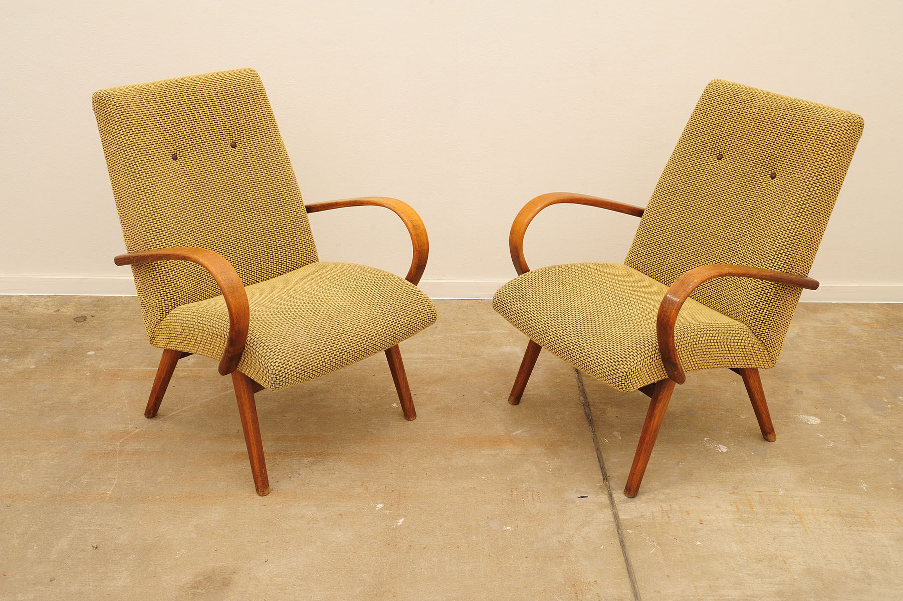 Pair of midcentury armchairs by Jaroslav Šmídek, 1960´s