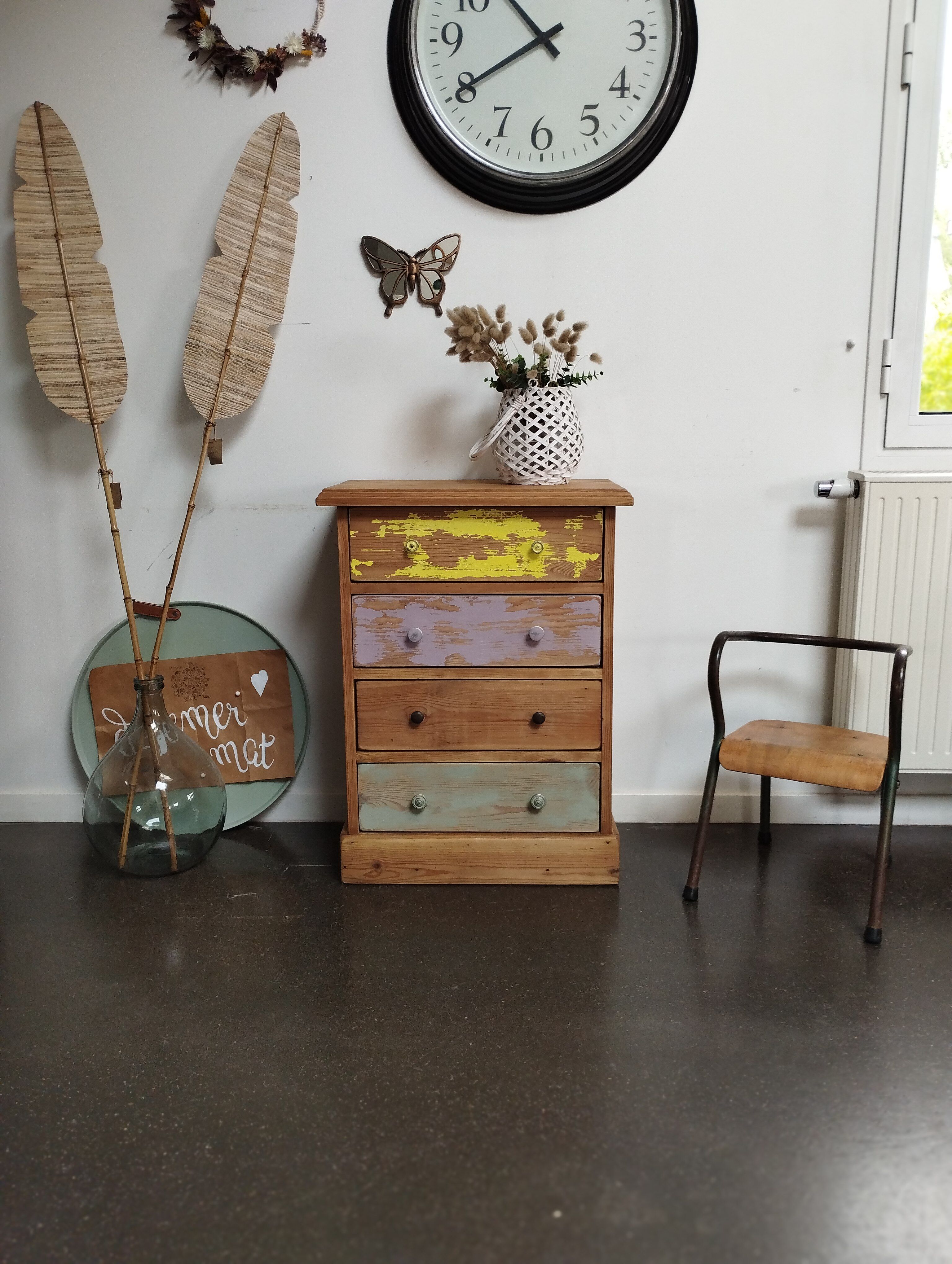Small bohemian chest of drawers