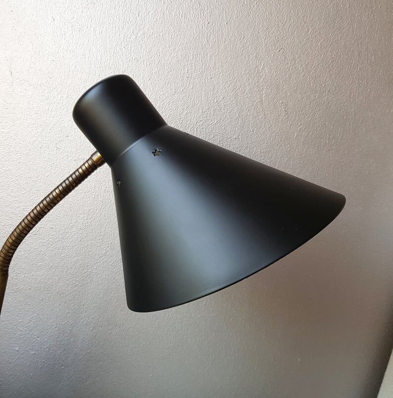 Vintage Halla Zeist vintage Office lamp years 60
