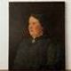 Antique Oil Painting on Canvas With Frame "Portrait of Noble Lady