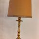 Lampe bois doré 1970