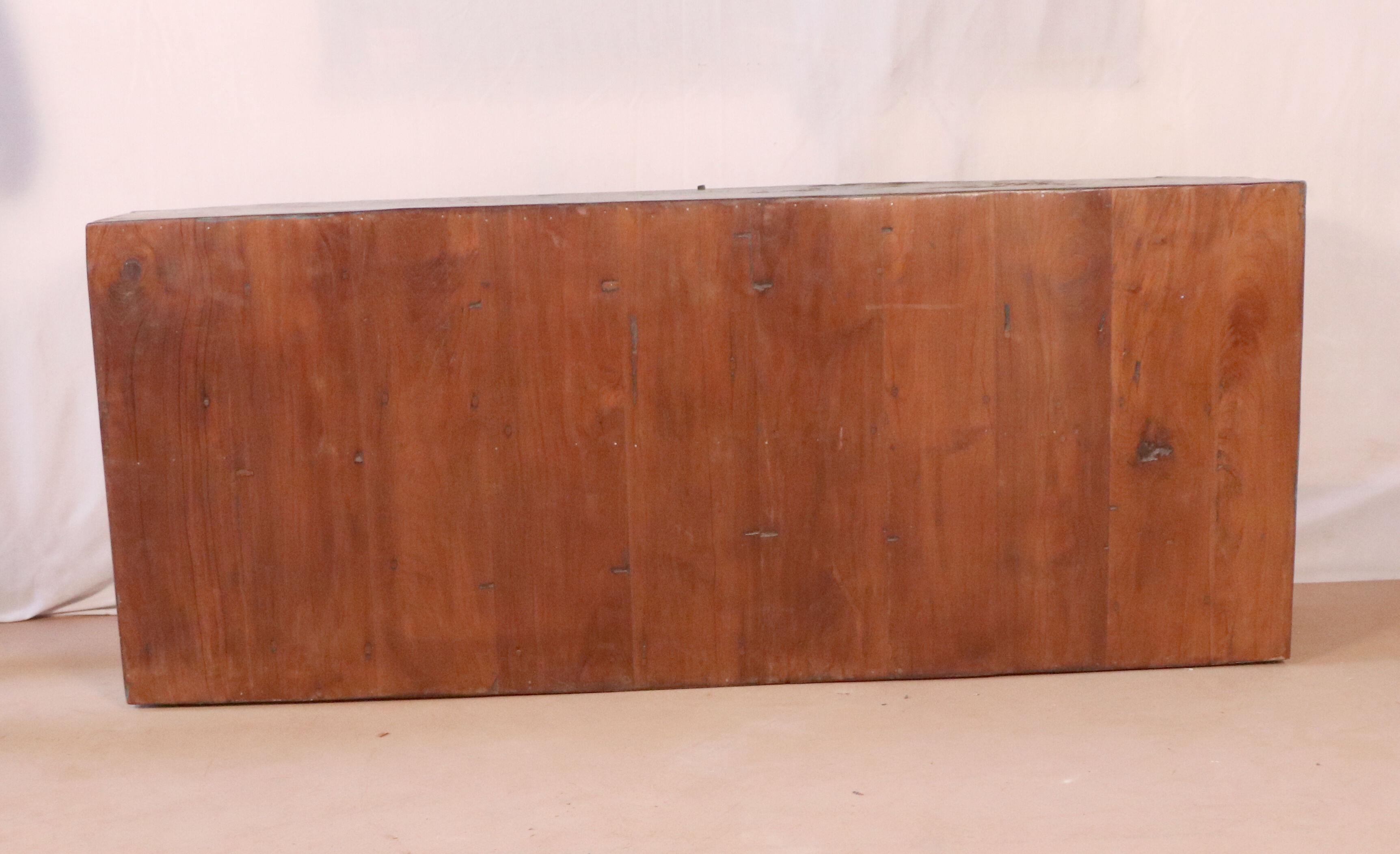 Old sideboard burmese teak enfilade blue-grey patina