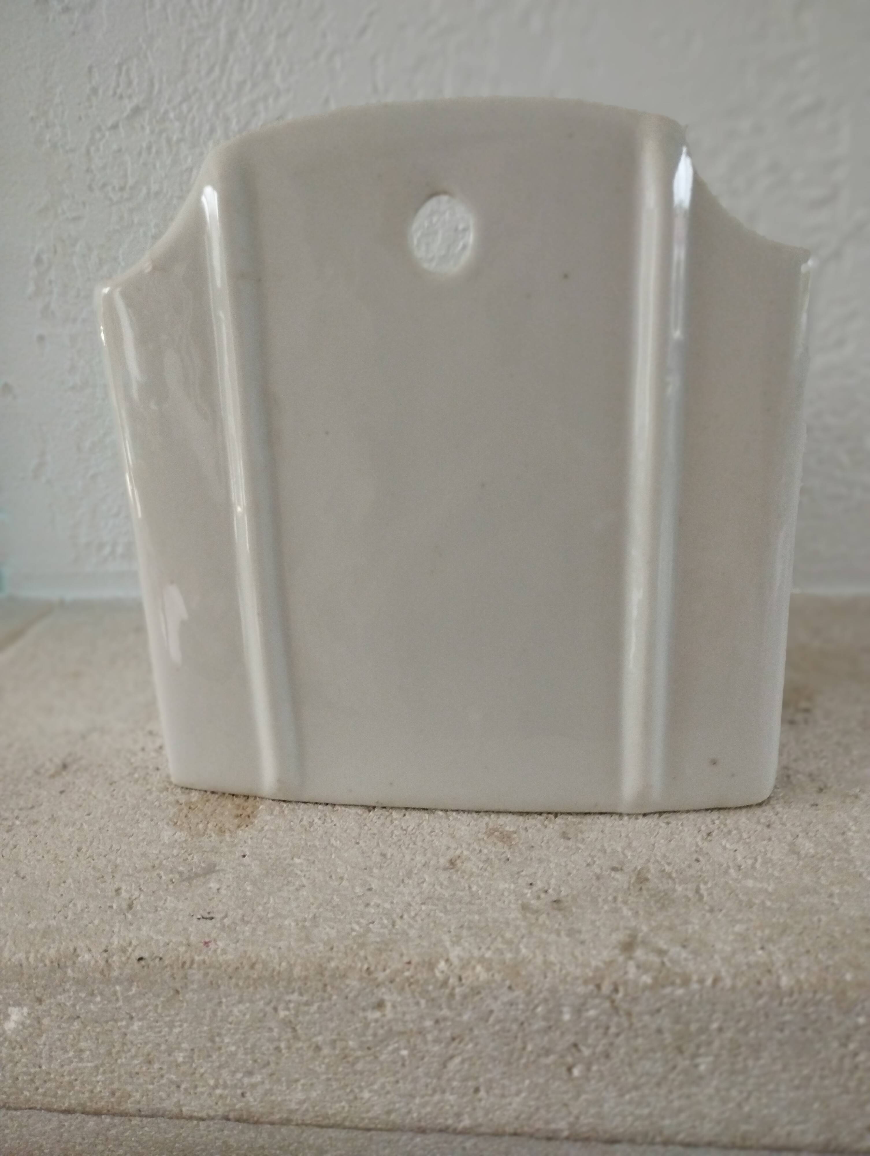 Art Deco earthenware salt box