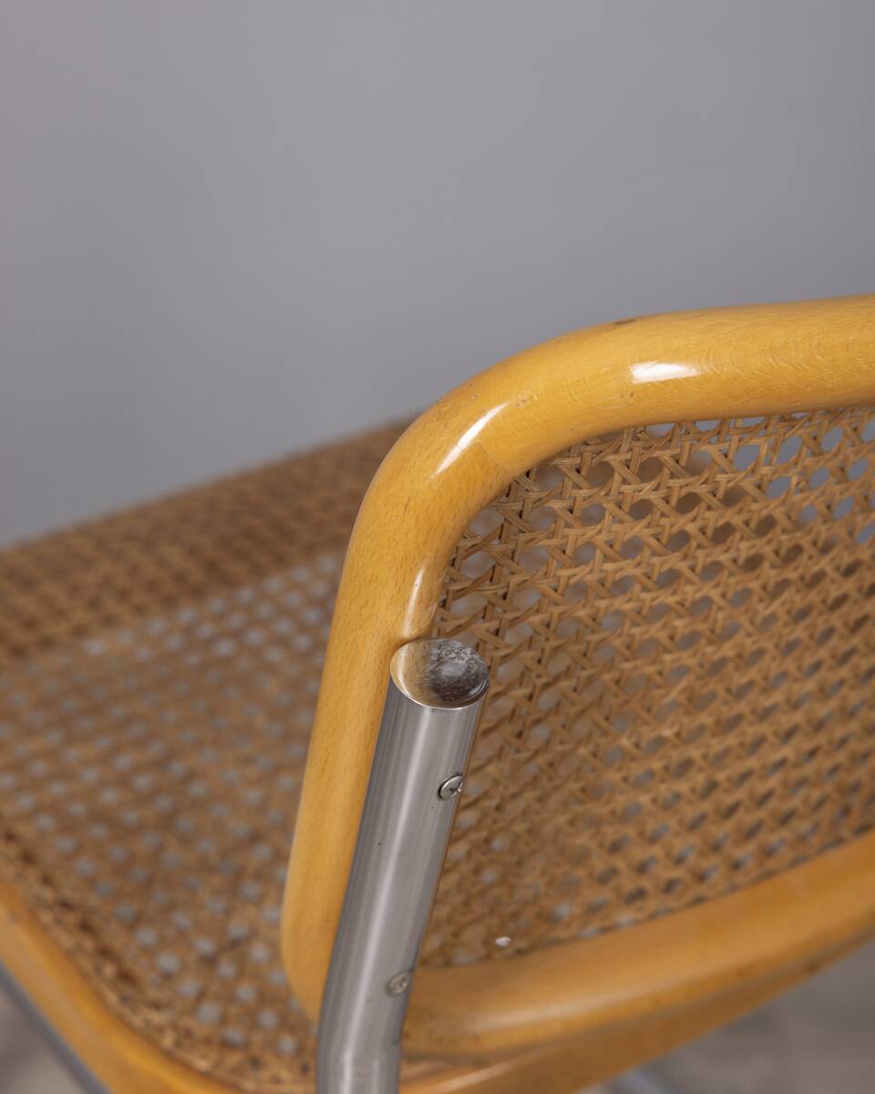 SET OF 4 VINTAGE CHAIRS FROM THE 1960S, CESCA MODEL, DESIGNED BY MARCEL BRE