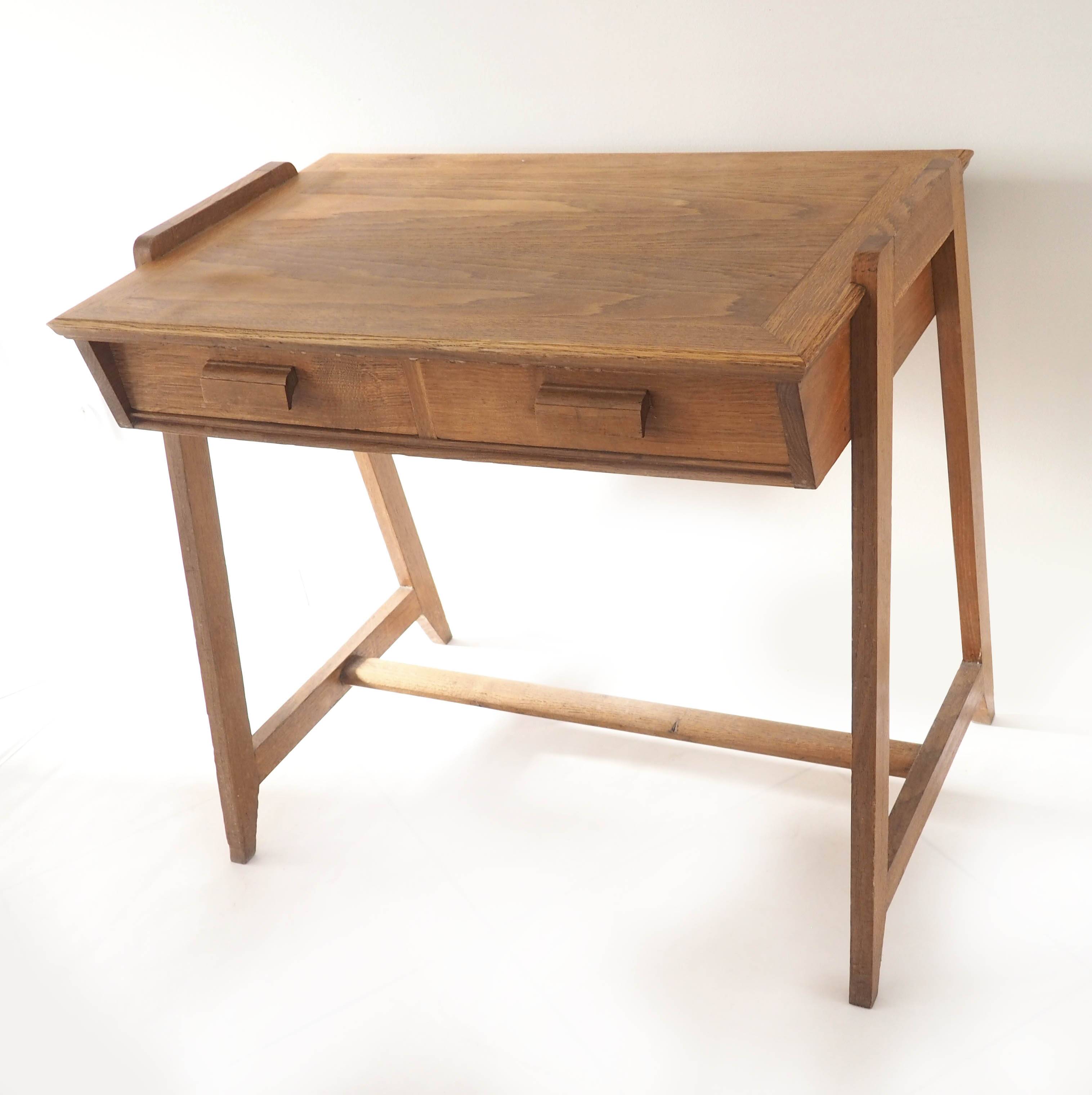 Bureau en chêne midcentury