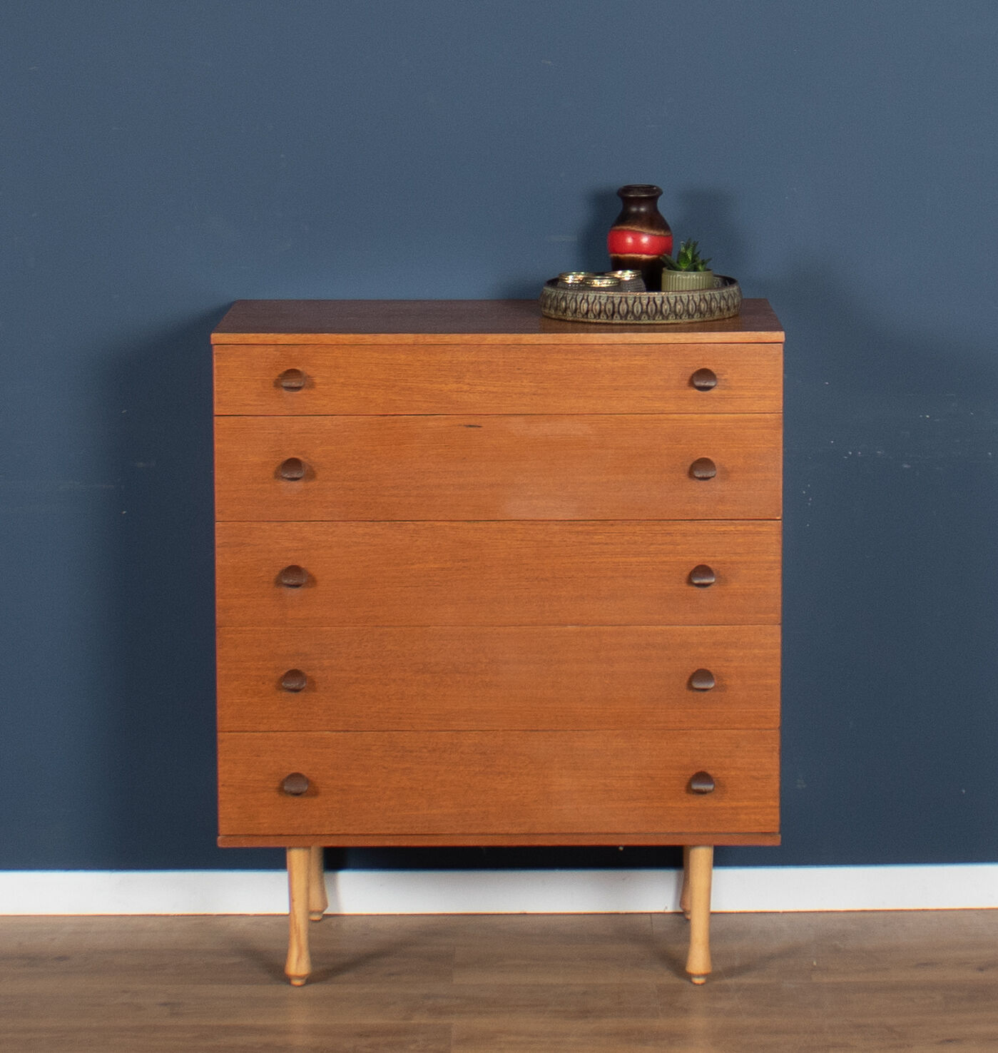Retro teak 1960s Avalon mid century chest of drawers