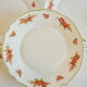 Set of 8 dessert plates opaline pink patterns Arcopal France Vintage