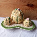 Salière et poivrier en forme de melon