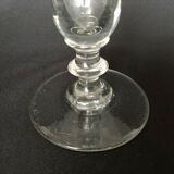 Glass oil lamp blows on foot shower