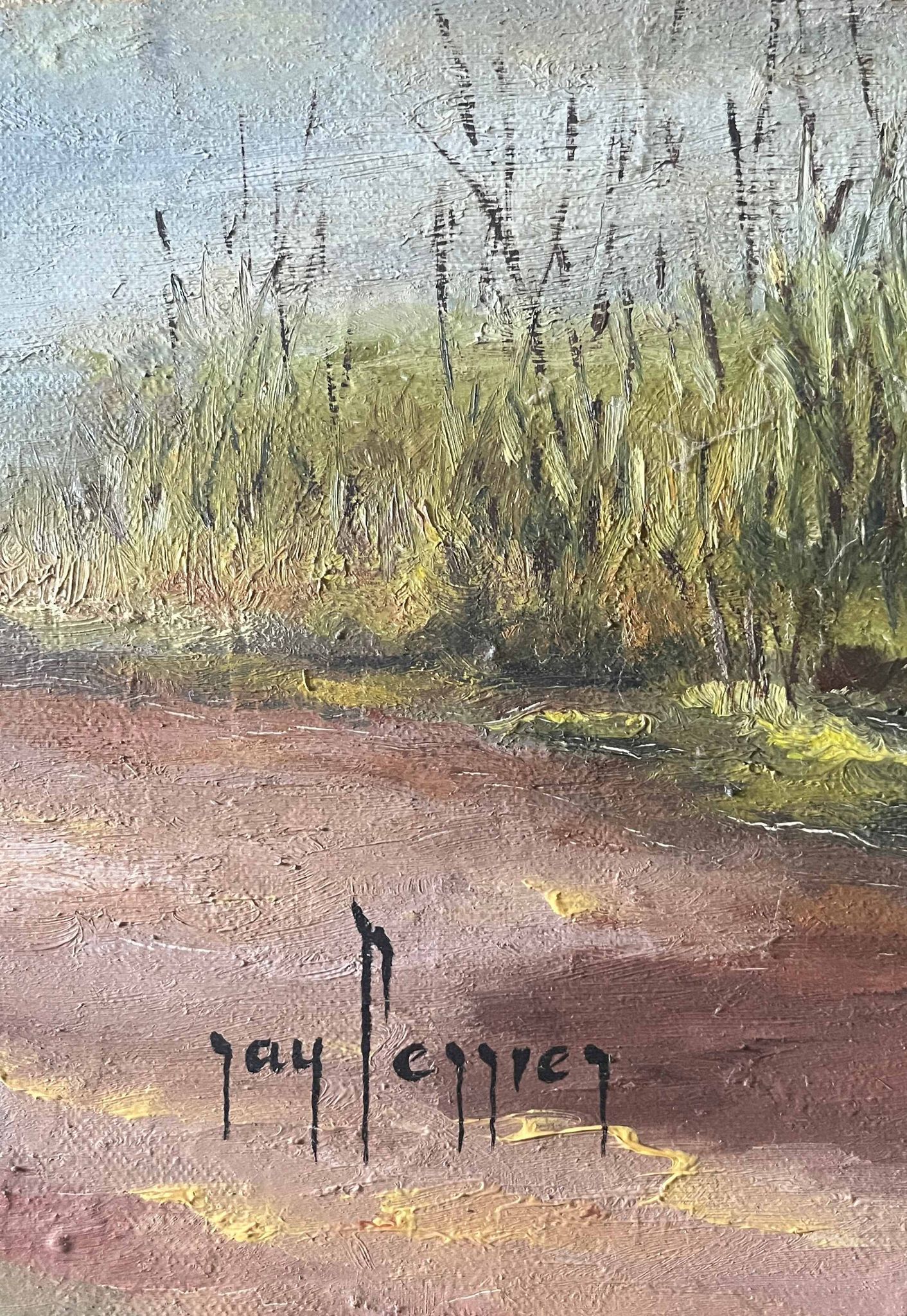 Tableau "Moulin à mer" BretagneA. Perriez (?) HST