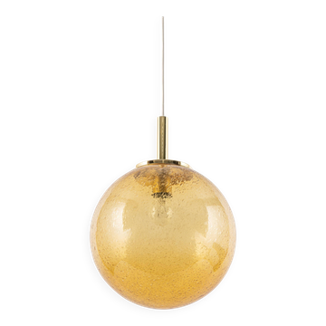 Suspension boule Murano par Doria, Allemagne, années 1970