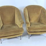 Isa Bergamo, armchairs, Italy 1950s