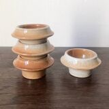 Set of 4 stoneware egg cups