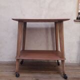 Table served legs compass with wheels 1950s