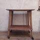 Table served legs compass with wheels 1950s