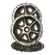 Set of 4 Guy Degrenne stainless steel oyster plates