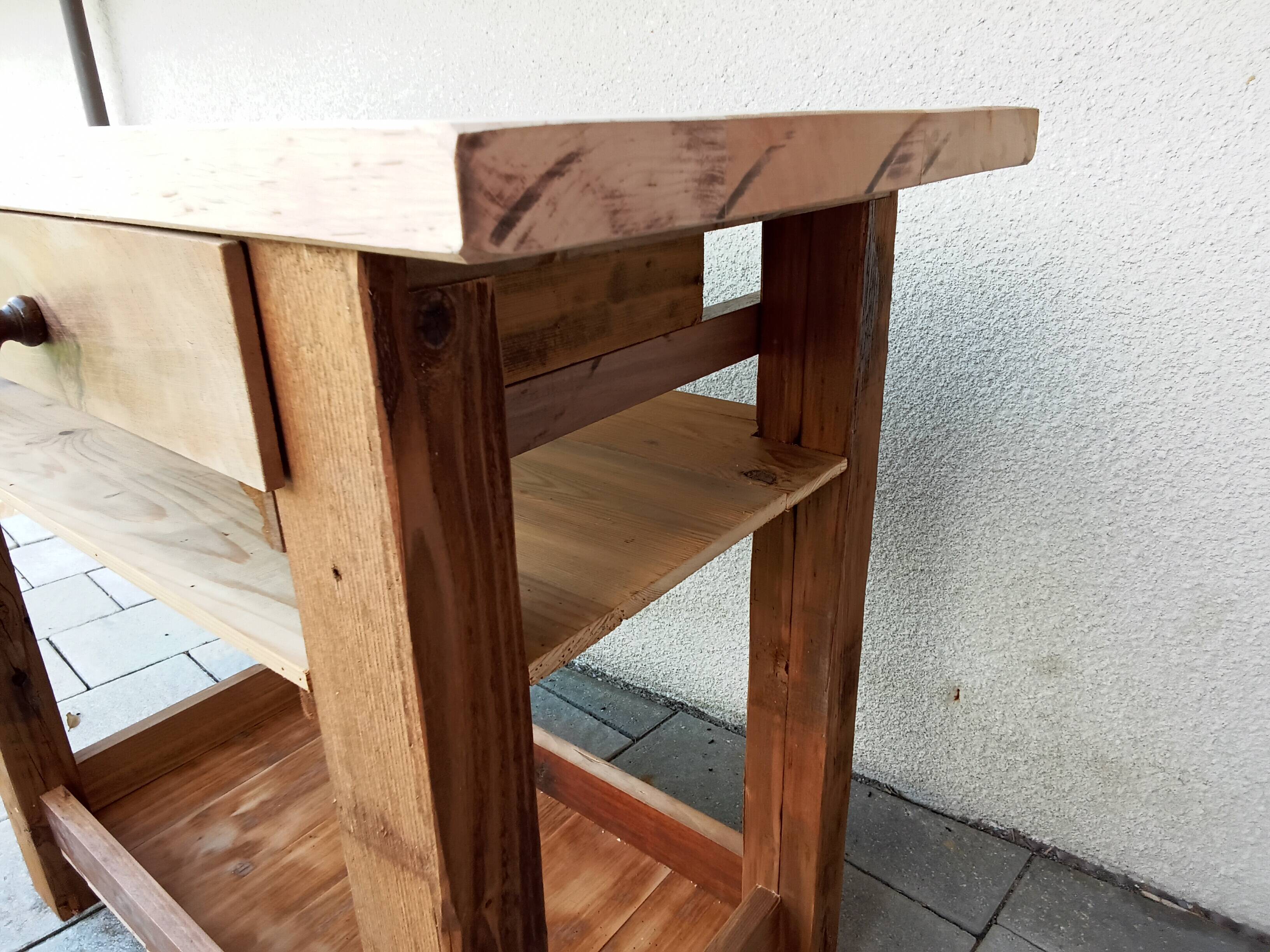 Solid wood table