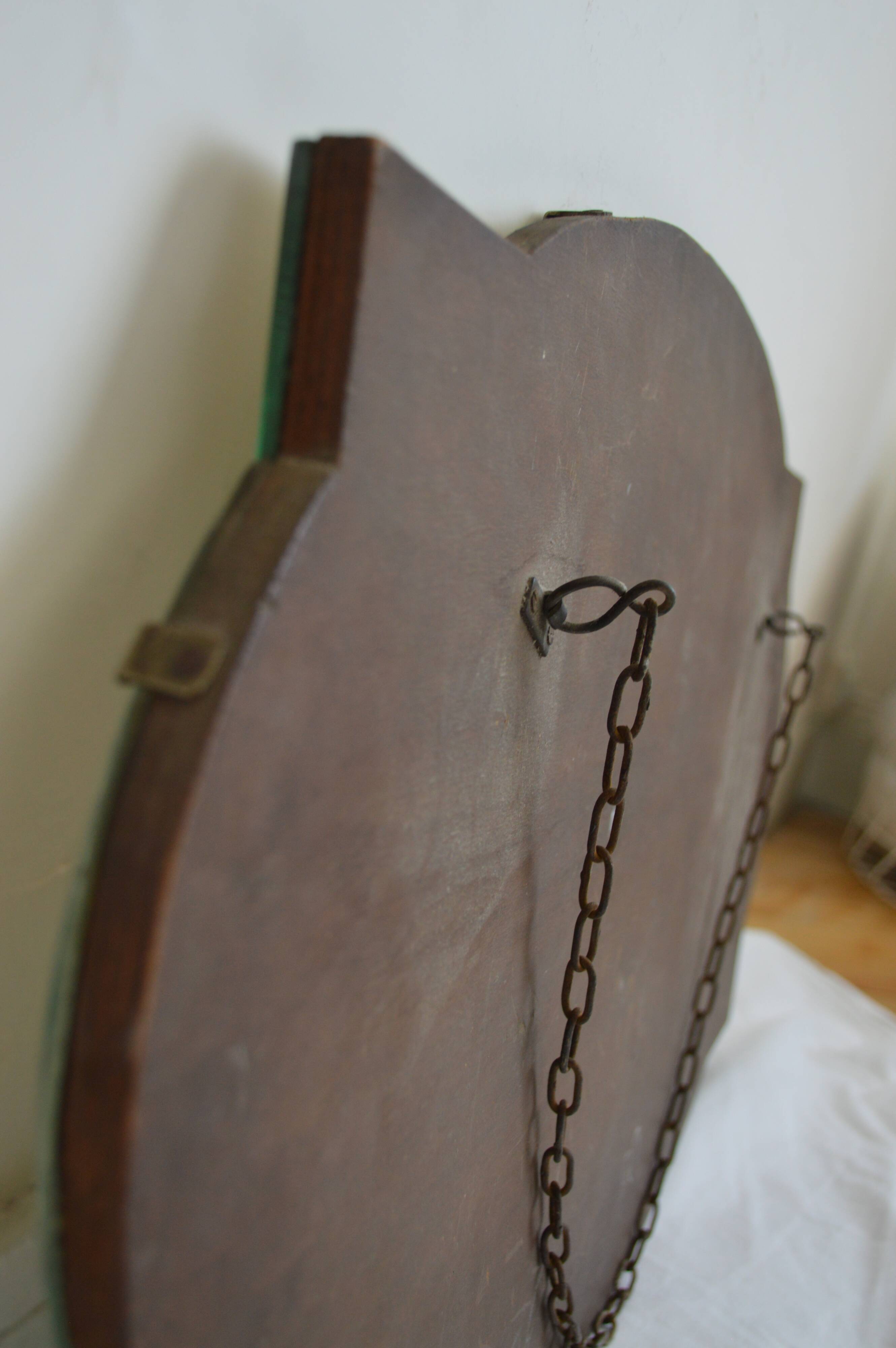 Old beveled mirror 39x69cm