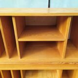 Ensemble de 2 meuble de rangement en bois range vinyle