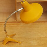 Yellow raven-footed desk lamp 1950