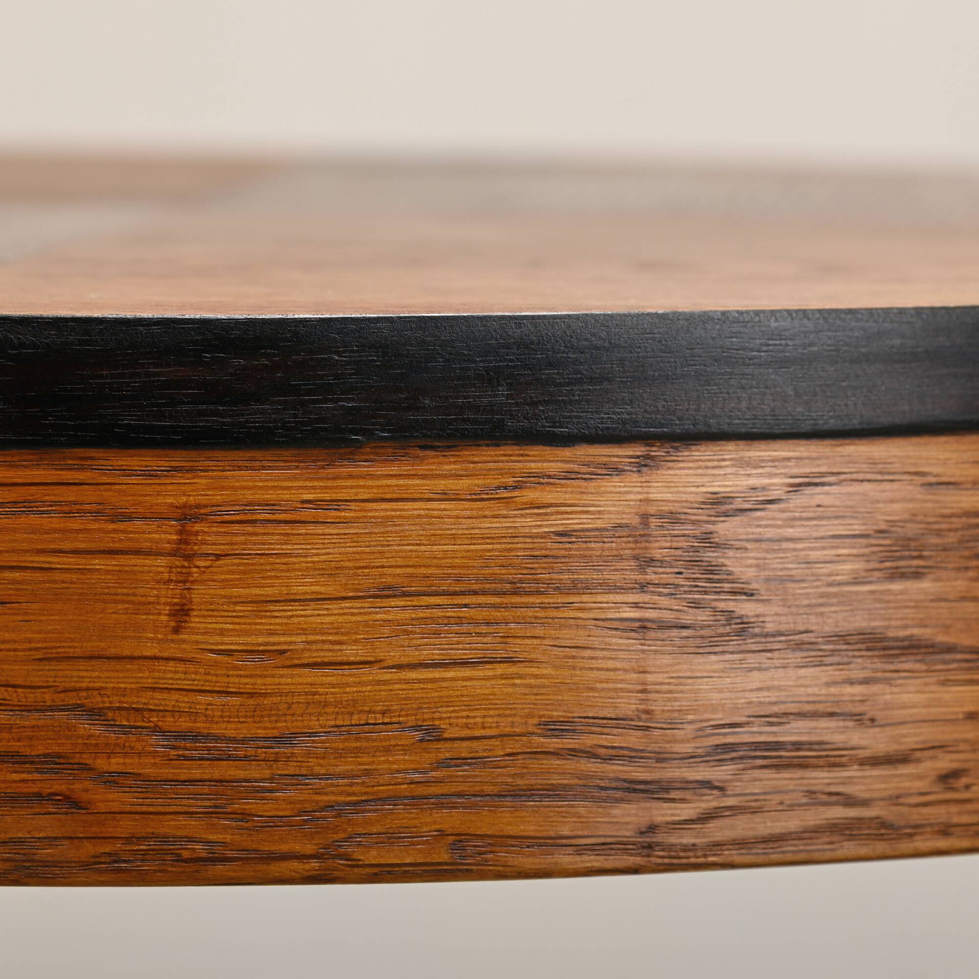 Dutch Art Deco Modernist Amsterdam School side table in Oak
