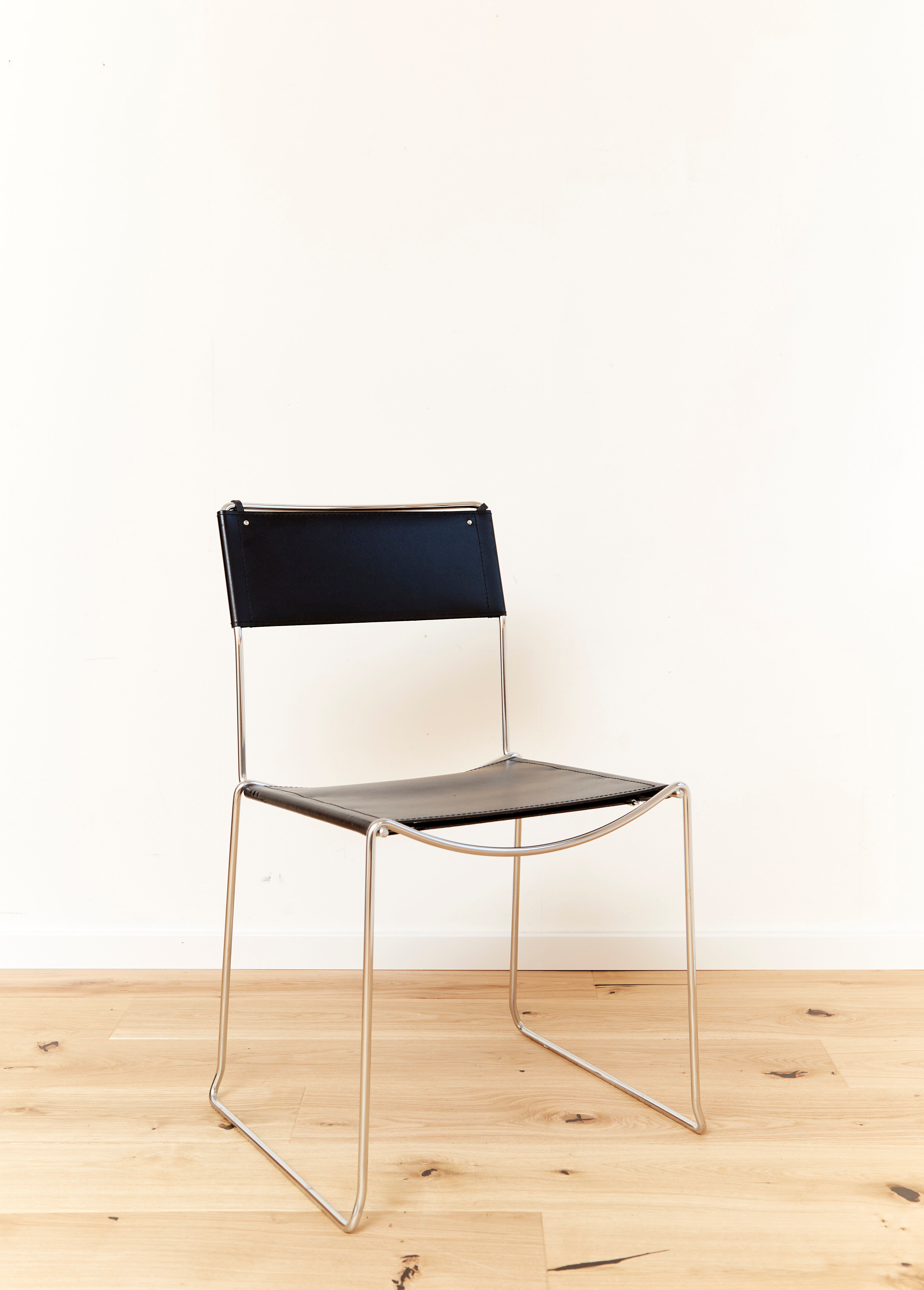Leather dining chairs by Giandomenico Belotti  for Alias