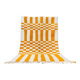 Orange Berber rug made of pure wool, handmade, 150/250 cm.