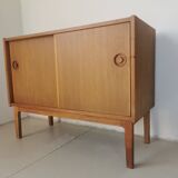 Danish sideboard, sliding doors, in oak