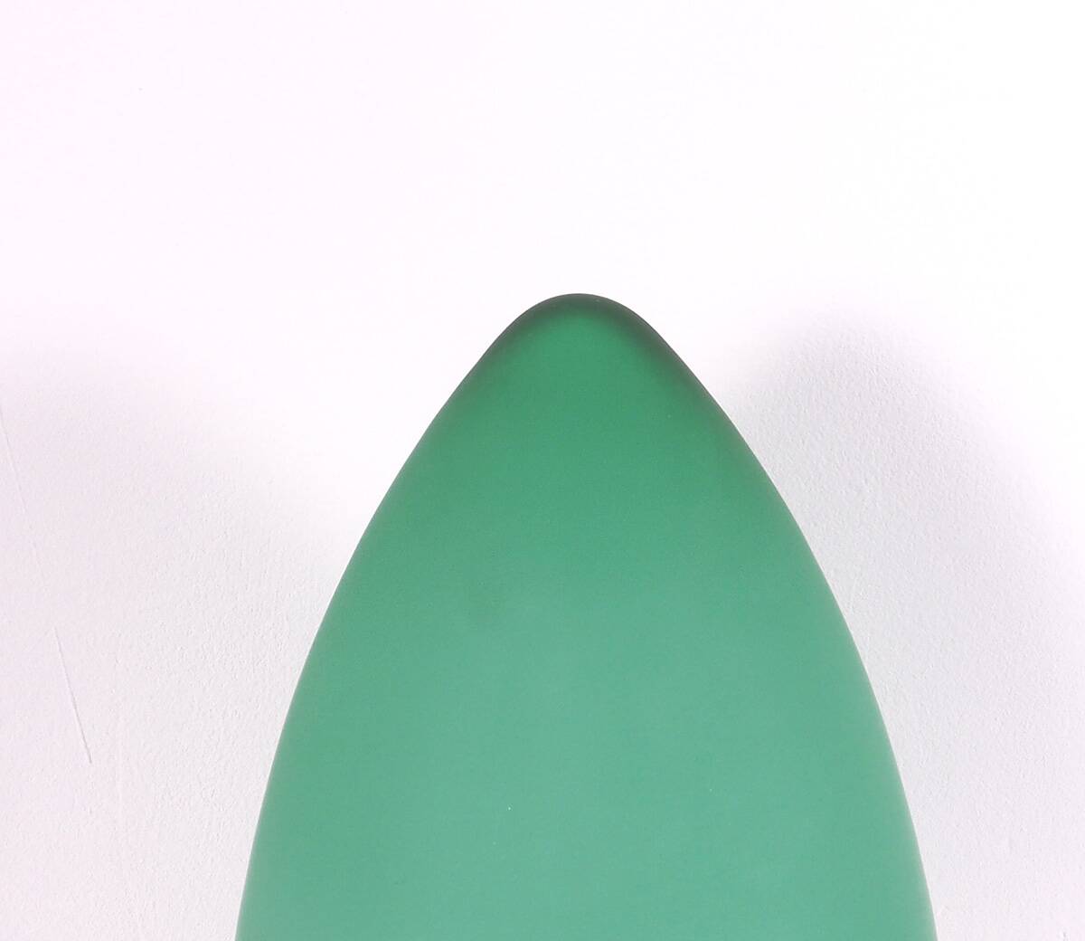 Lampe de table en forme d'oeuf en verre de Murano vert
