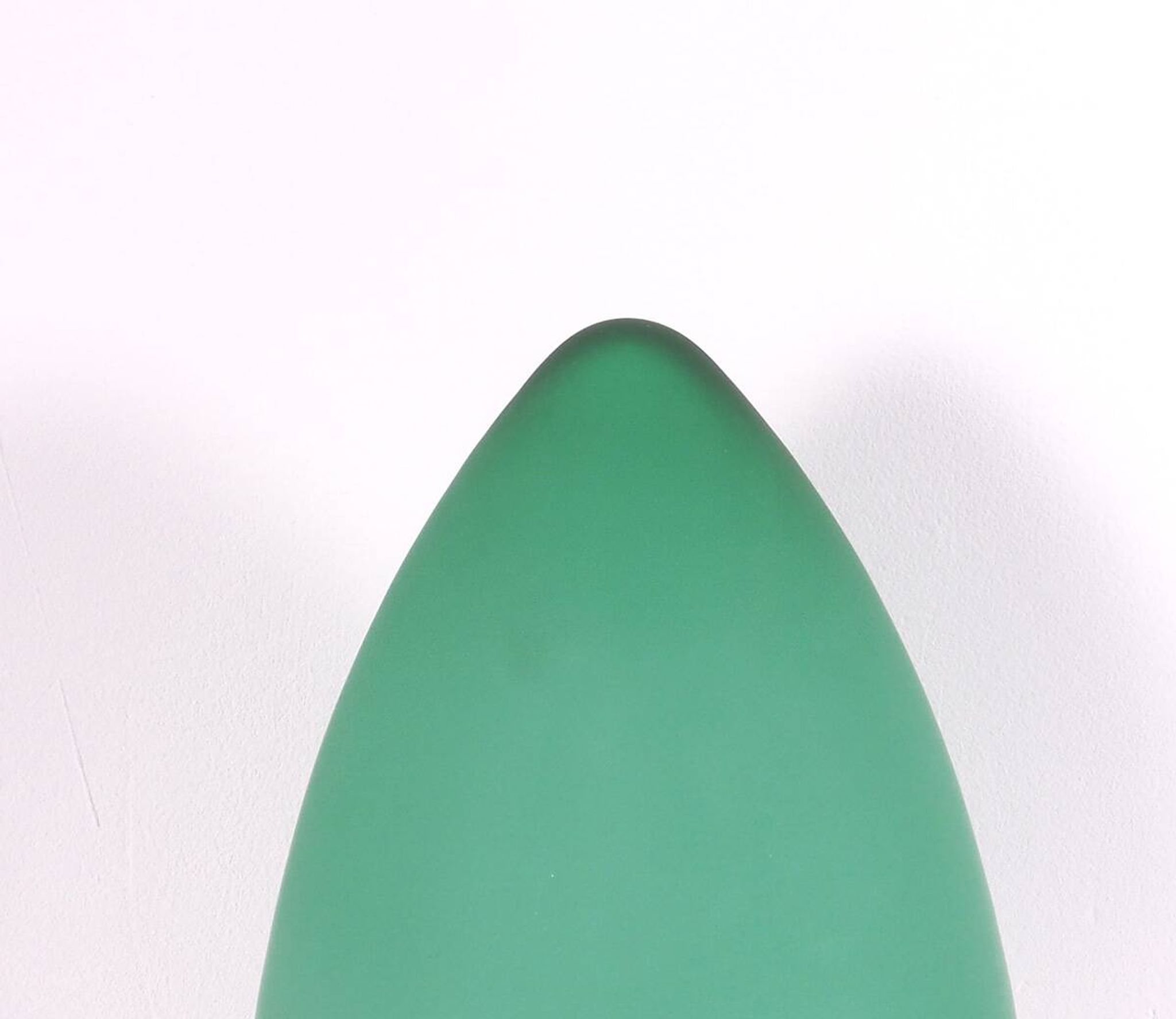 Lampe de table en forme d'oeuf en verre de Murano vert