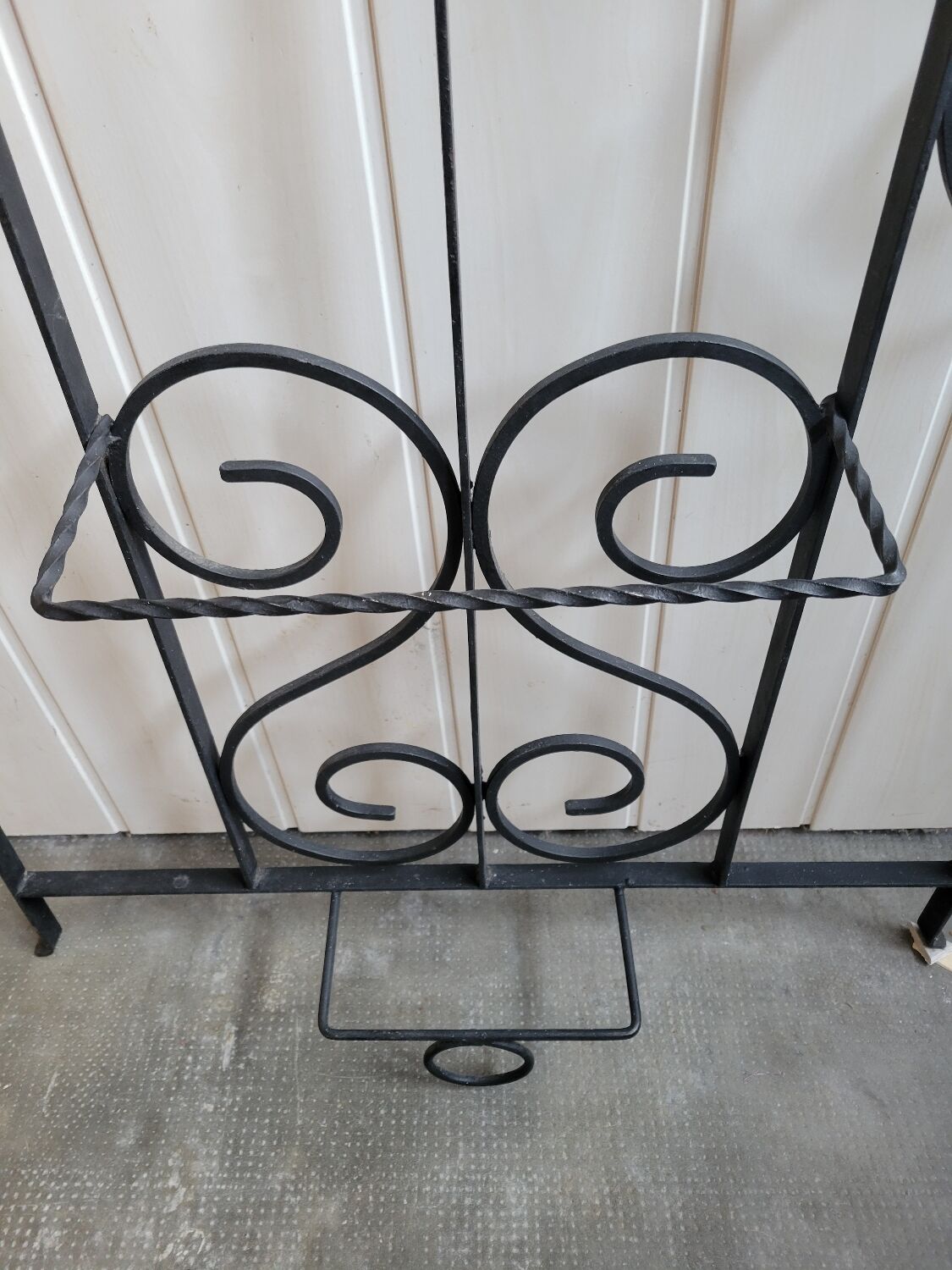 Porte manteau porte chapeau en fer forgé 1960