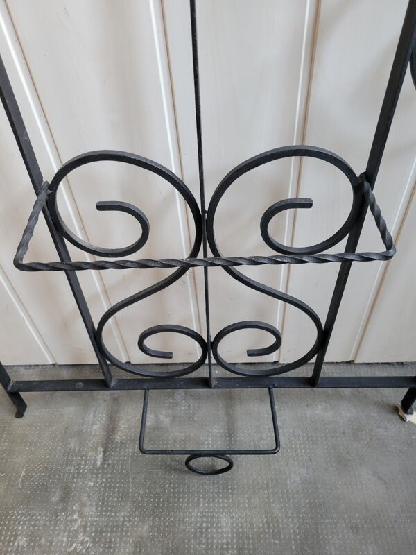 Porte manteau porte chapeau en fer forgé 1960