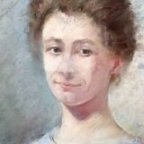 Portrait of a young girl, By Céline-Alice Winter-Schahl, Pastel, 1919